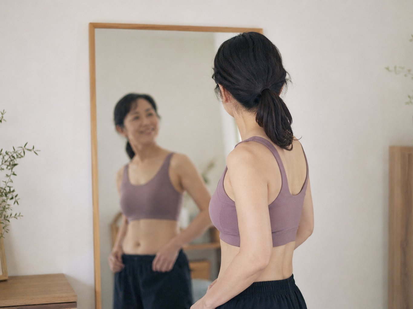 トレーニングを経て前向きになったお客さまのイメージ（40代・女性）